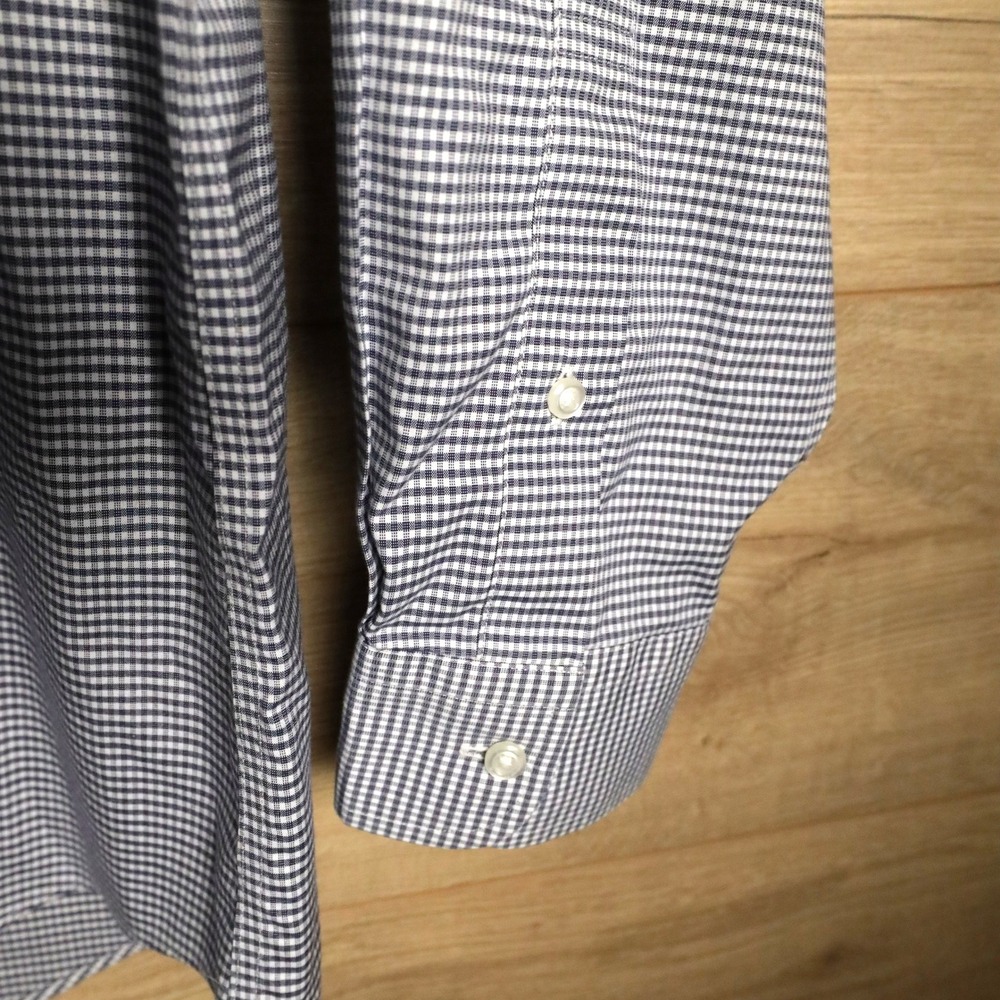 JOS A BANK‎ TRAVELER Mens Slim Fit Button Down Dress Shirt Gingham Check - Picture 4 of 6